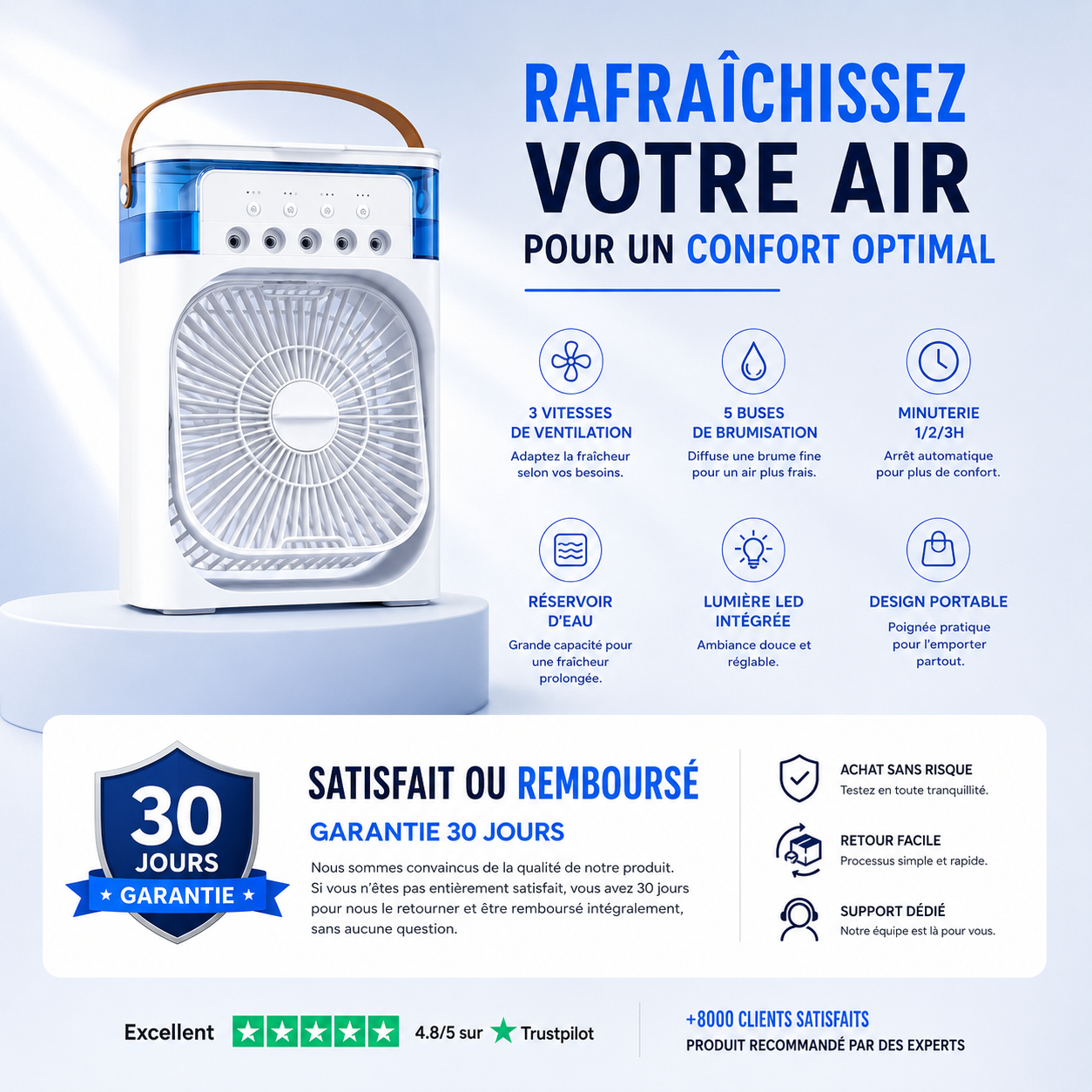 Climatiseur 3 en 1 Cooltrip
